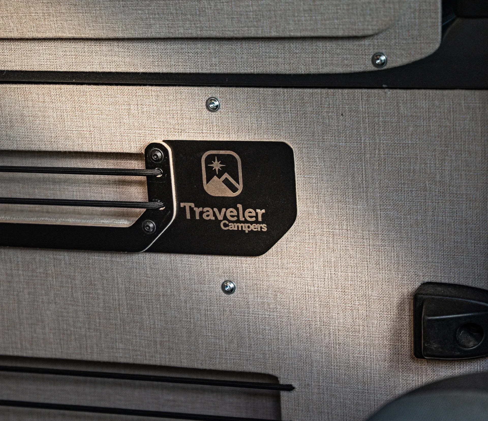 Fabric and Traveler Campers organiser detail