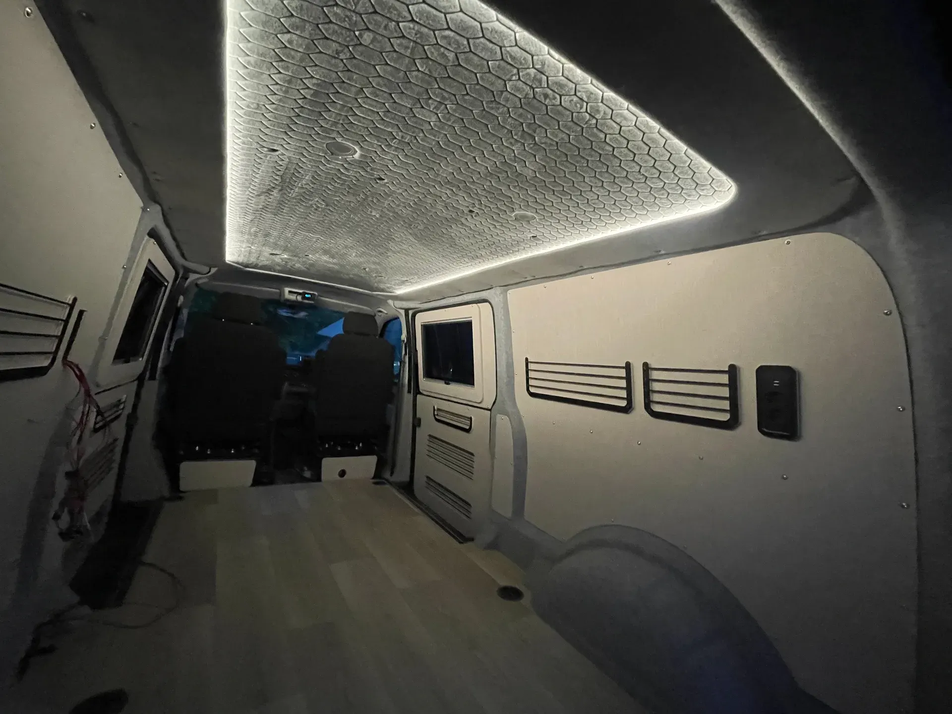 Ambient glow around the headlining with the spotlights off